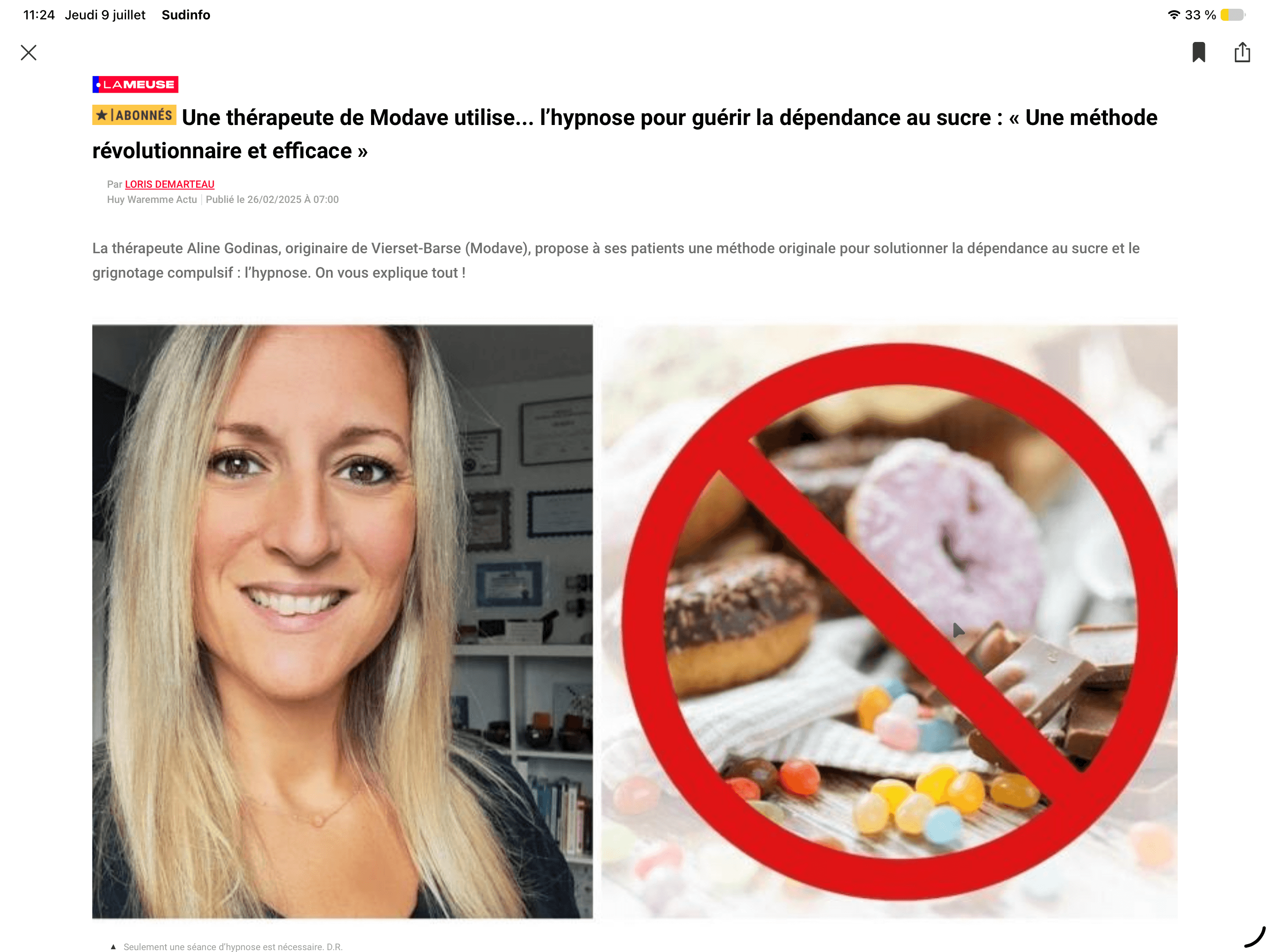 Une thérapeute de Modave utilise l’hypnose…